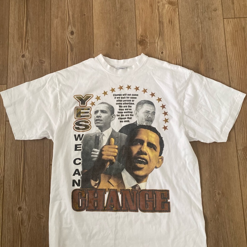 Vintage barrack Obama t shirt men’s